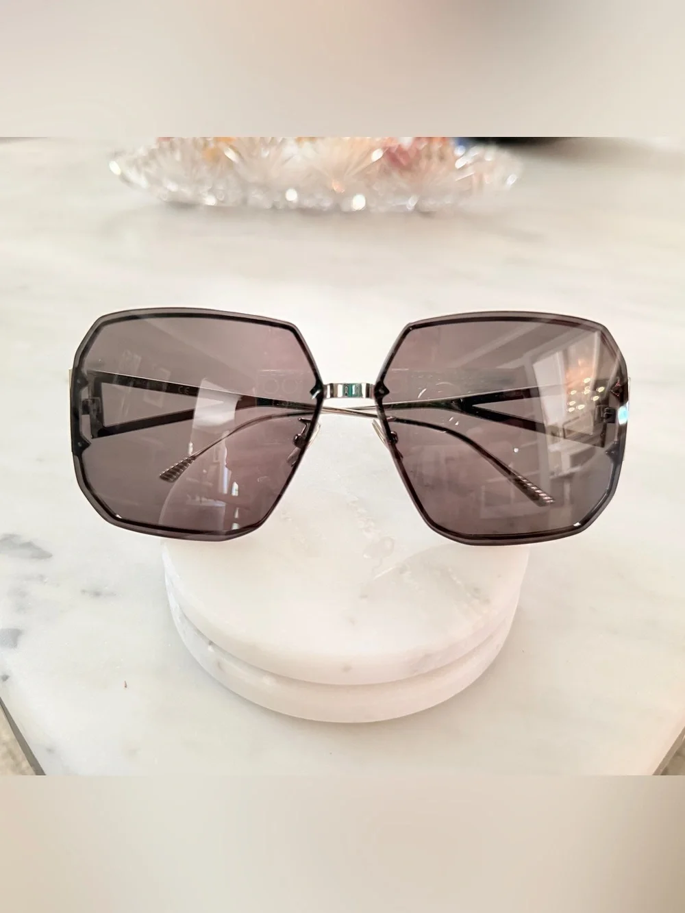 Bottega Veneta Brown Gradient Aviator Sunglasses